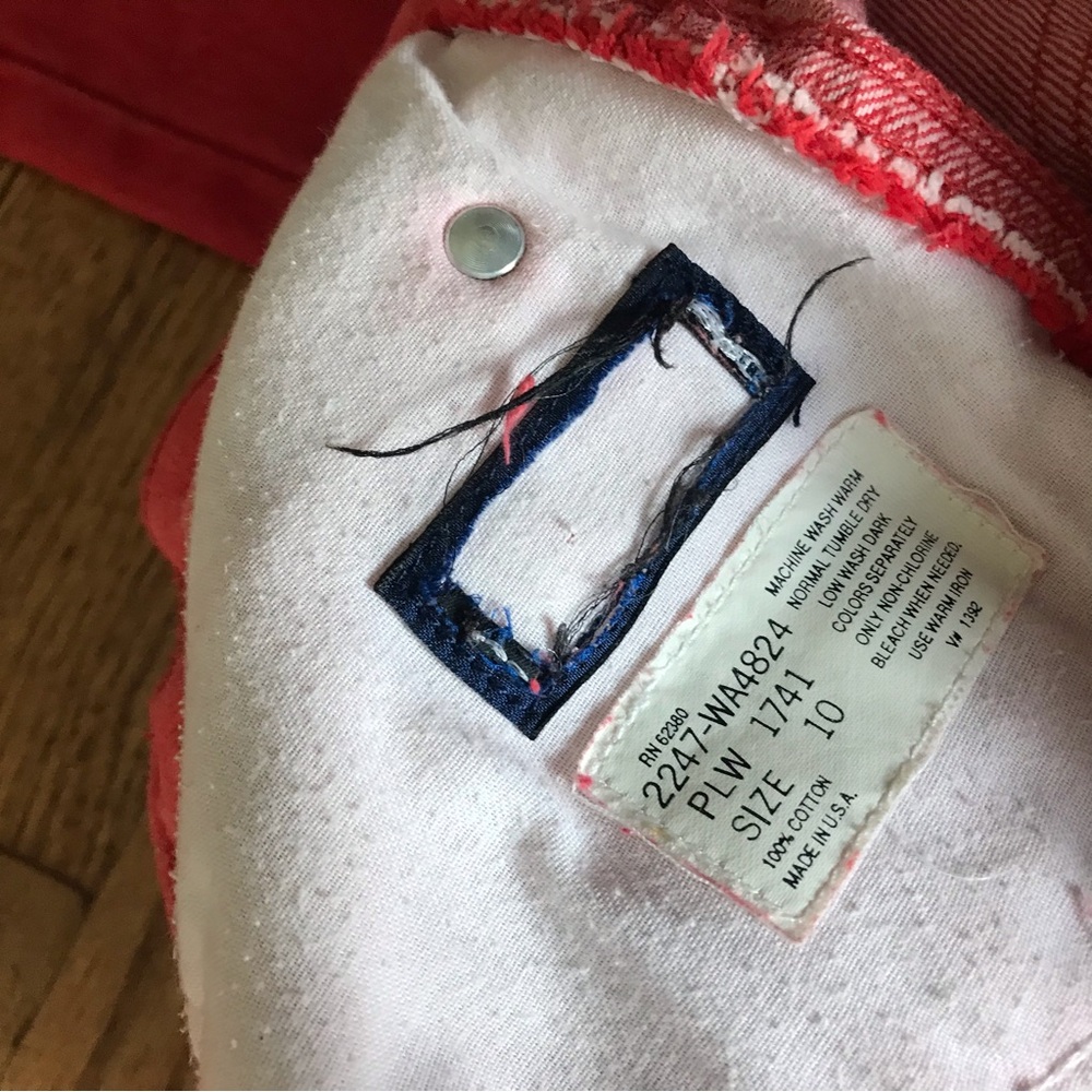 Land’s End Red Mom Jeans - Picture 7 of 8